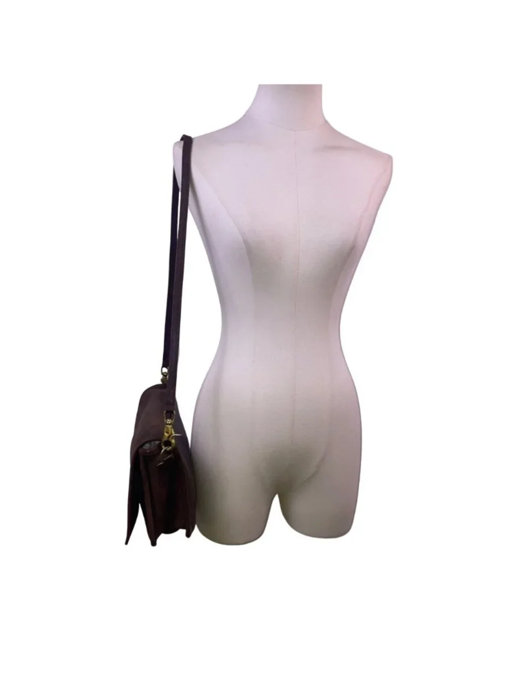 Vintage Coach Women’s Brown Leather With Twist Lock Closure Shoulder Bag